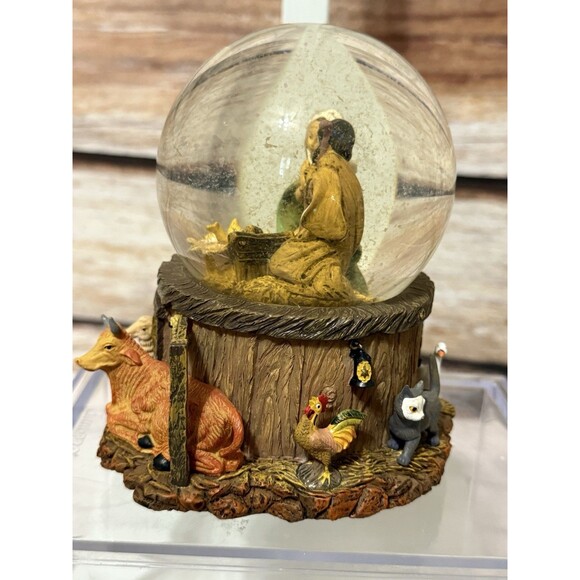 Fontanini Giftware Musical Glitterdome Plays Silent Night Christmas Nativity - Picture 11 of 13